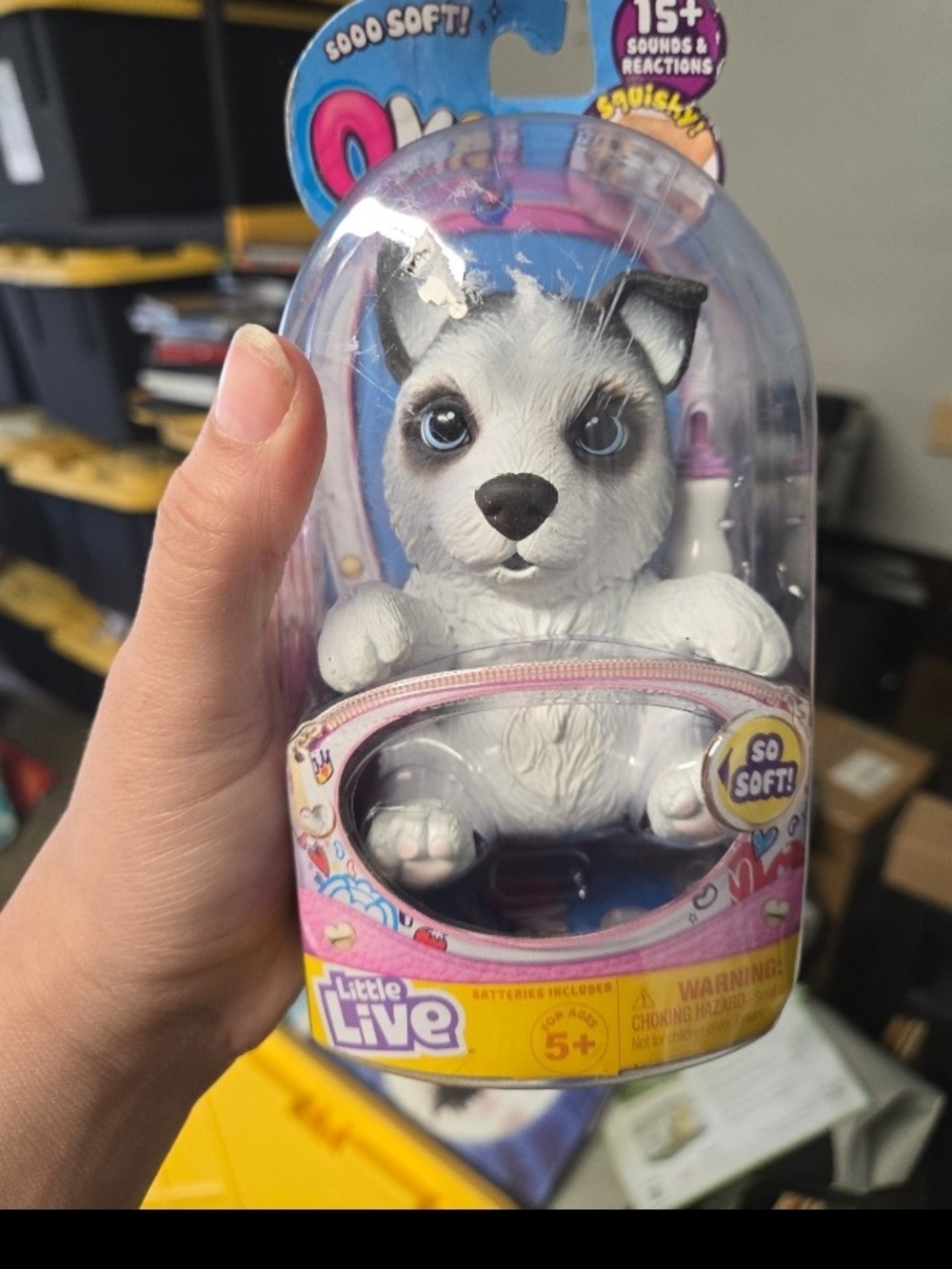 Little Live Pets OMG Pets Soft Squishy Puppy That Comes to Life - Husky